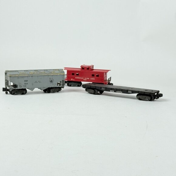 Lionel O Gauge Vintage Train Cars Set With Jersey Central Cement Hopper New Have - Picture 1 of 10